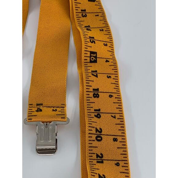 The Boss Suspenders XL 2" x 45"-72" Bright Yellow Tape Measure Ruler Adjustable - Picture 7 of 9